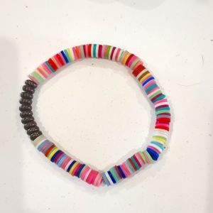 Rainbow Clay bead bracelet